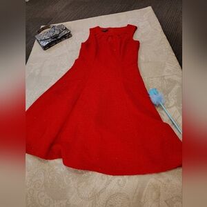 ALIX NYC Vibrant Red Midi Dress